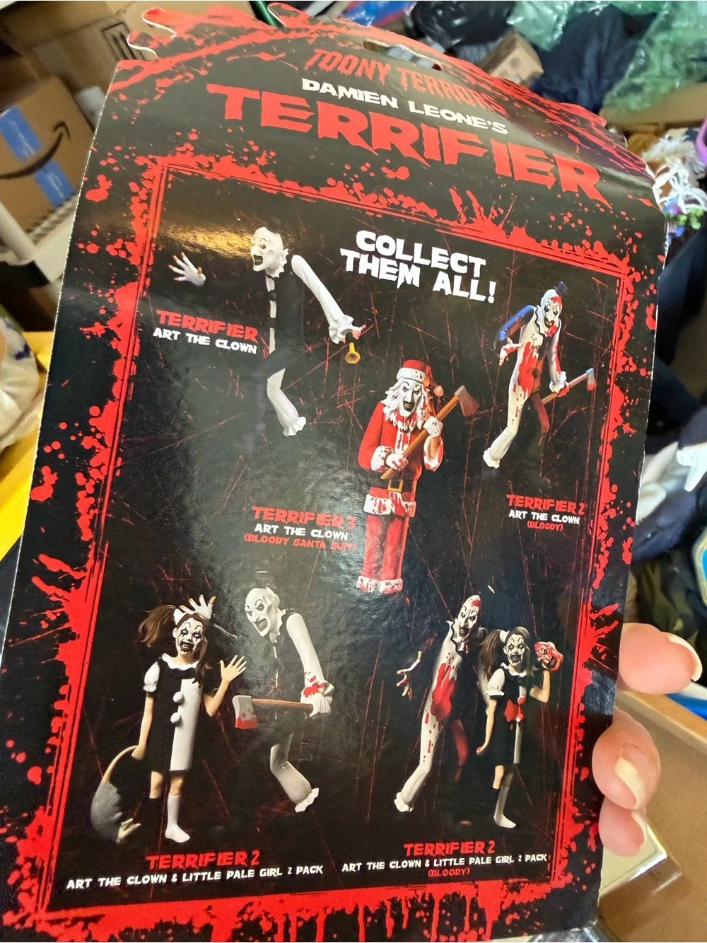 NECA Terrifier Art The Clown Bloody Santa Suit Toony Terrors New In Hand